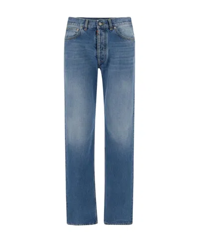 Maison Margiela Four-stitch Straight-leg Jeans In Blue
