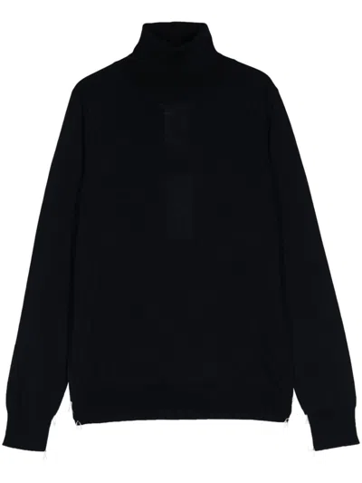 Maison Margiela Four-stitch Sweater In Blue