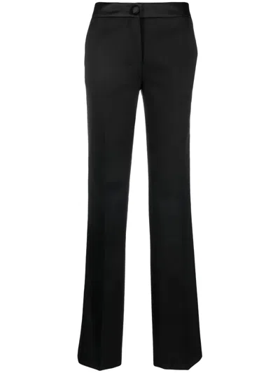Maison Margiela Four-stitch Tailored Tuxedo Trousers In Black