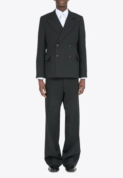 Maison Margiela Four Stitch Wool Blazer In Black