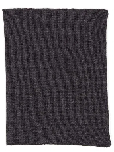 Maison Margiela Four-stitch Wool Neck Warmer In Grey