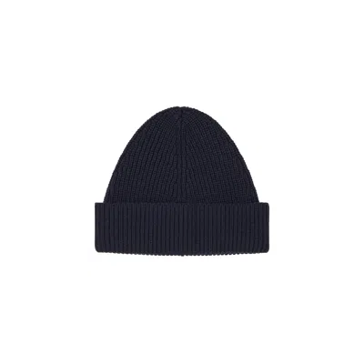 Maison Margiela Four-stitches Beanie Man Navy