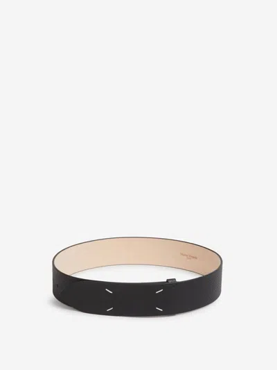Maison Margiela Four Stitches Belt In Black