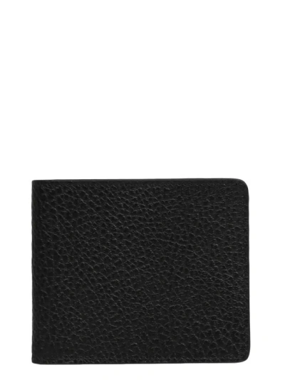 Maison Margiela Four Stitches Bi Fold Card Holder In Black