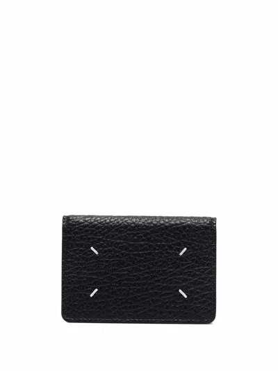 Maison Margiela Four Stitches Bi-fold Cardholder In Black