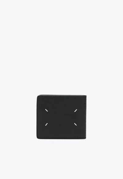 Maison Margiela Four Stitches Bi-fold Wallet In Black