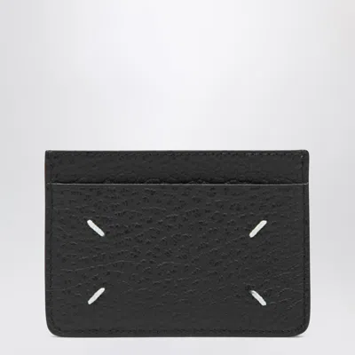 MAISON MARGIELA FOUR STITCHES BLACK CARDHOLDER