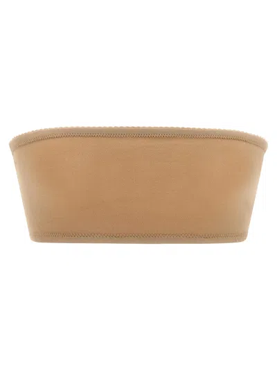 Maison Margiela 'four Stitches' Bra In Brown
