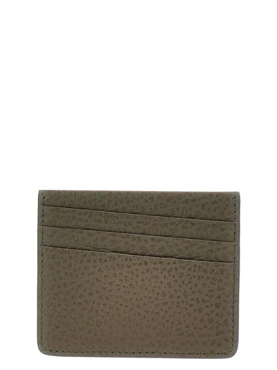 Maison Margiela Four Stitches Card Holder In Green