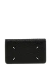 Maison Margiela Signature Stitch Leather Wallet In Black