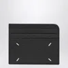 Maison Margiela Black Four Stitches Card Holder Men In Black