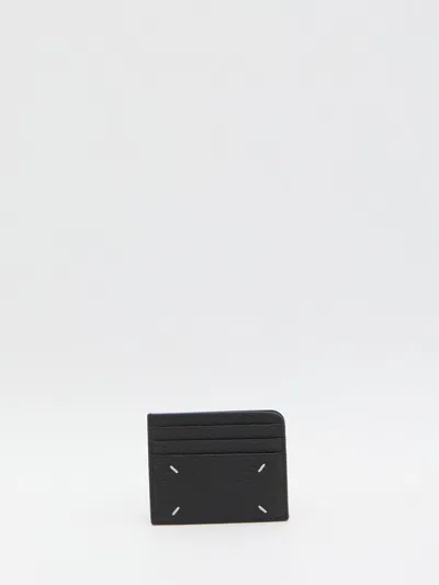 Maison Margiela Four Stitches Card Holder In Black