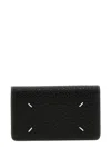 Maison Margiela Signature Stitch Leather Wallet In Black