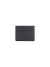 Maison Margiela Four Stitches Leather Credit Card Case In Black