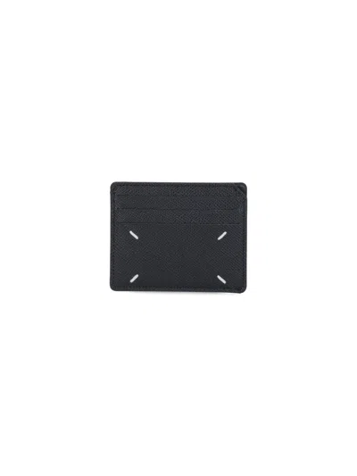 Maison Margiela 'four Stitches' Card Holder In Black  