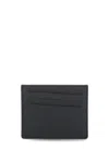 Maison Margiela Four Stitches Leather Card Holder In Black