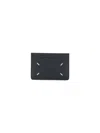 Maison Margiela Four Stitches Card Holder In Black