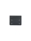 Maison Margiela Four Stitches Card Holder In Black