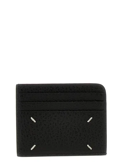 Maison Margiela 'four Stitches' Card Holder In Black