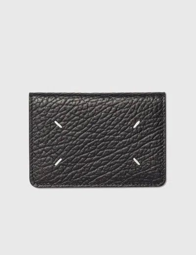 Maison Margiela Four Stitches Card Holder In Black