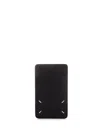 Maison Margiela Black Four Stitches Card Holder In Black