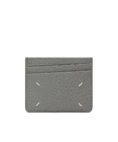 Maison Margiela Four Stitches Card Holder In Green