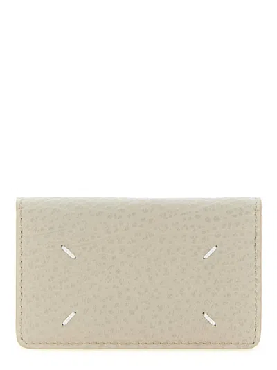 Maison Margiela Four Stitches Card Holder In Gray