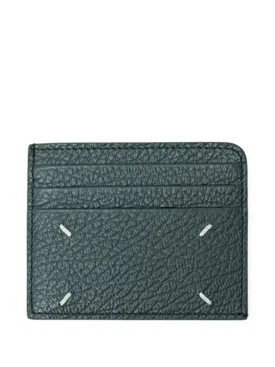 Maison Margiela Four Stitches Card Holder In Gray