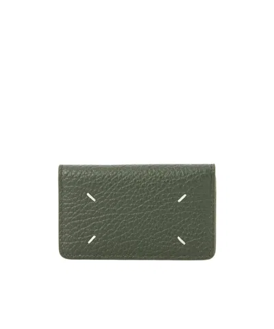 Maison Margiela Four Stitches Card Holder In Purple