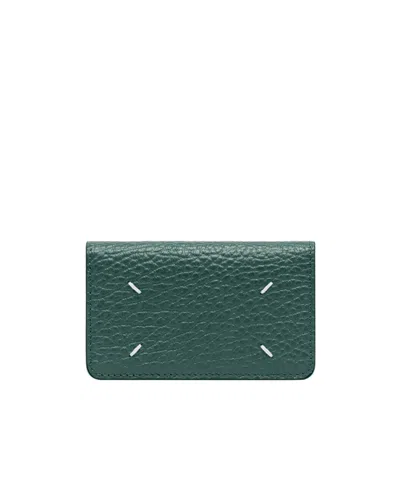 Maison Margiela Four Stitches Card Holder In Red