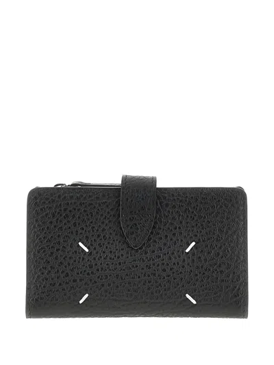 Maison Margiela Four Stitches Card Wallet In Black