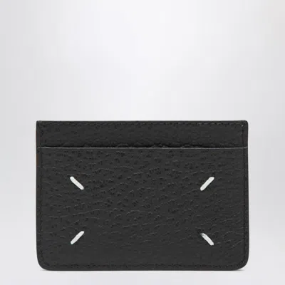 Maison Margiela Four Stitches Cardholder In Black