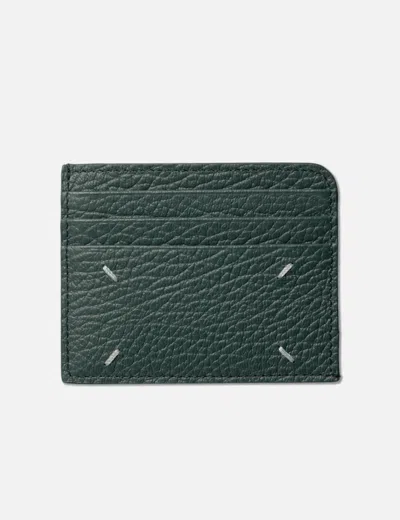 Maison Margiela Four Stitches Cardholder In Green