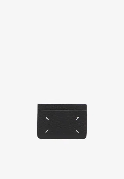 Maison Margiela Four Stitches Cardholder In Black