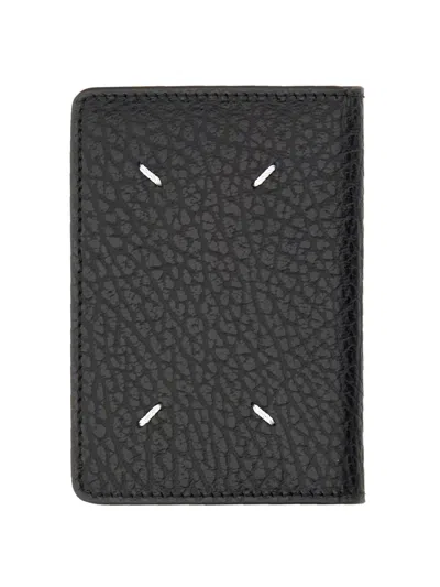 Maison Margiela Four Stitches Cardholder In Black