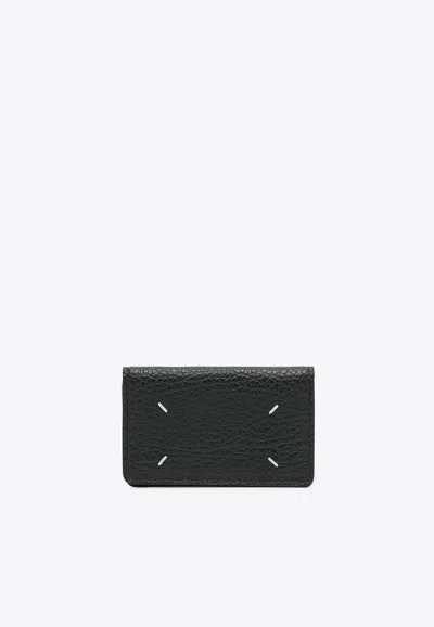 Maison Margiela Four Stitches Cardholder In Black