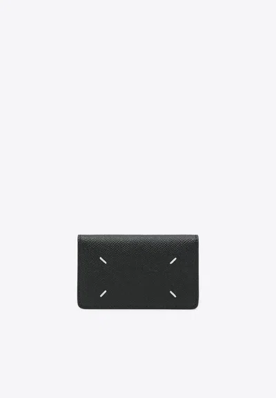 Maison Margiela Four Stitches Cardholder In Black