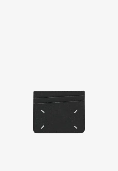 Maison Margiela Four Stitches Cardholder In Black