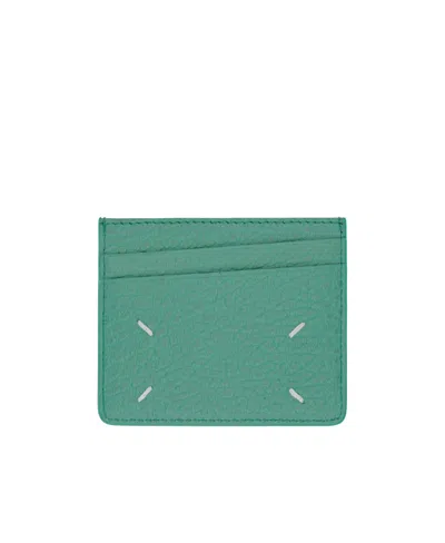 Maison Margiela Four Stitches Cardholder In Blue