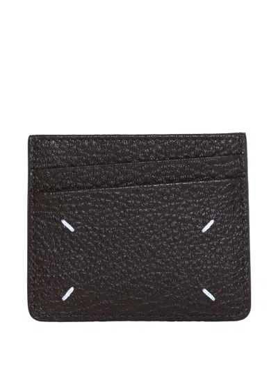 Maison Margiela Four Stitches Cardholder In Brown