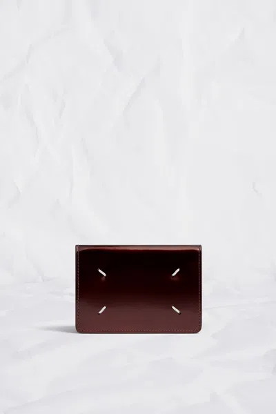 Maison Margiela Four Stitches Cardholder Unisex Bordeaux