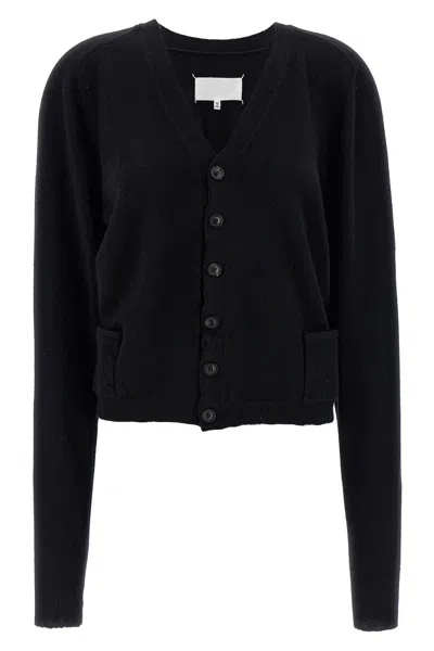 Maison Margiela 'four Stitches' Cardigan In Black