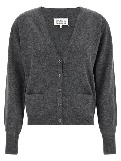 Maison Margiela Grey Four Stitches Cardigan In Gray