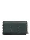 Maison Margiela Four Stitches Chain Wallet In Gray