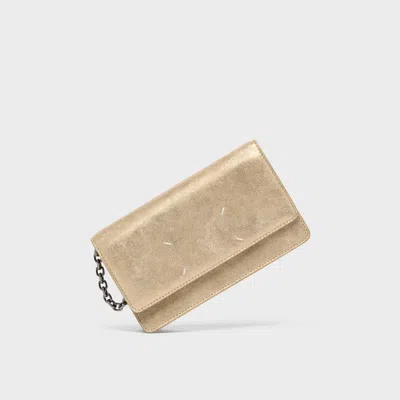 Maison Margiela Four Stitches Chain Wallet Unisex Gold