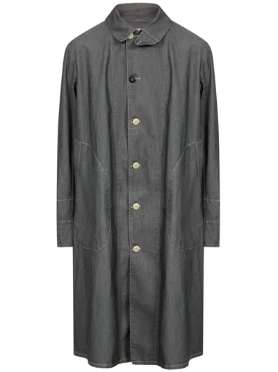 Maison Margiela Four Stitches Coat In Grey