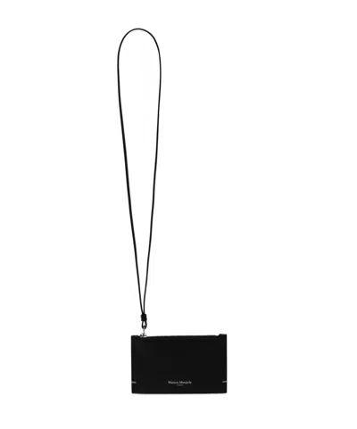 Maison Margiela Four Stitches Coin Purse In Black