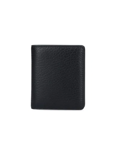 Maison Margiela Four Stitches Compact Card Holder In Black