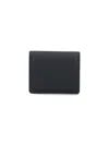 Maison Margiela "four Stitches" Compact Card Holder In Black