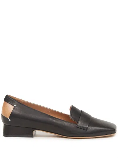 Maison Margiela Four Stitches Decortiqué Loafers In Black
